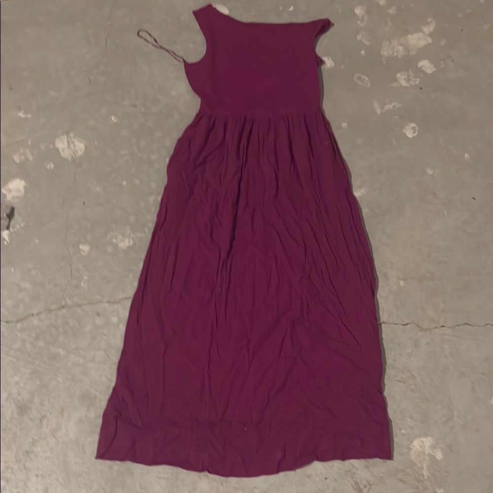 LOFT Beach Magenta Dress